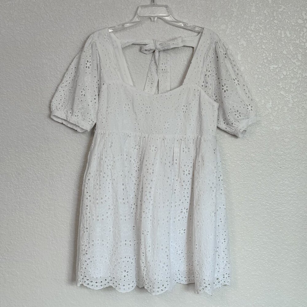Chelsea & Violet Eyelet Babydoll Dress Boho Cottagegcore Fairycore Soft Girl XL - Picture 3 of 12